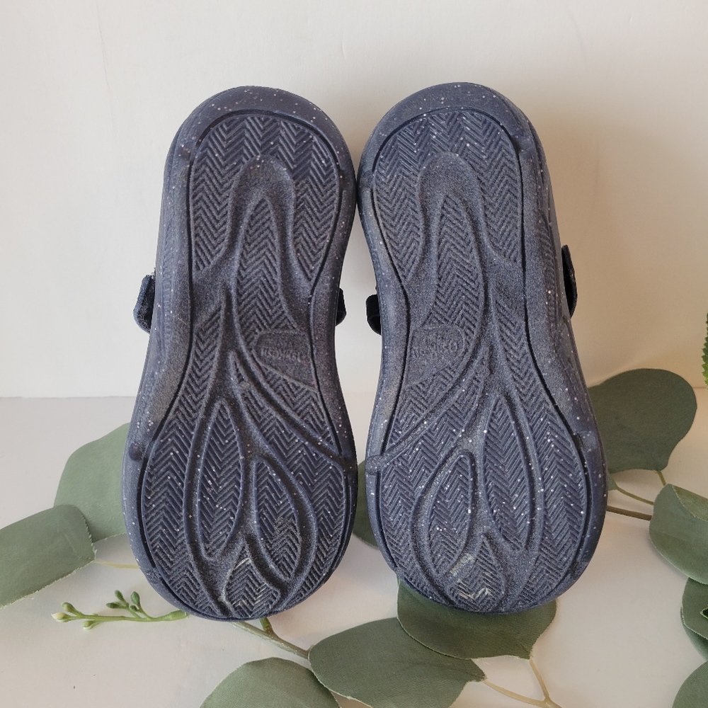 Oshkosh Bigosh Everplay navy blue sparkly Mary Janes girls size 7M - Picture 9 of 10